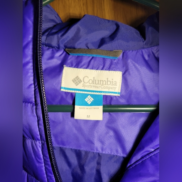 Columbia women size Med Powder Pillow Hybrid Jacket in purple - Picture 4 of 15